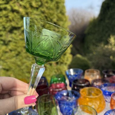 Бокал дижестивный Bohemia 150 мл цветной хрусталь зеленый 