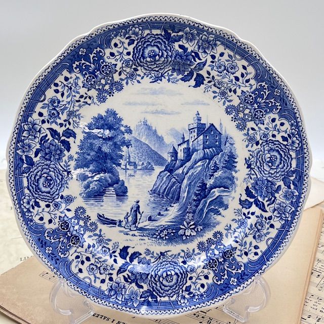 Тарелка ВиллеройБох Burgenland синий 25 см фарфор Германия