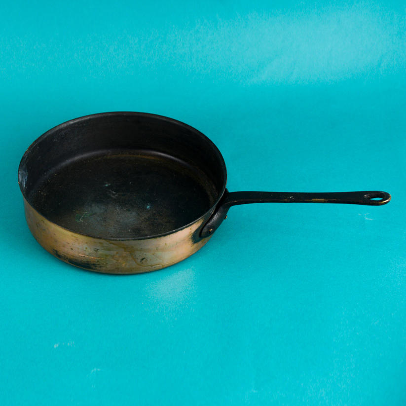 Сковорода 20,5 см медь ручка латунь