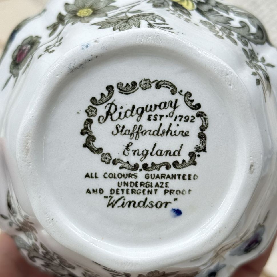 Сахарница Ridgway Staffordshire Windsor 11 см Англия  
