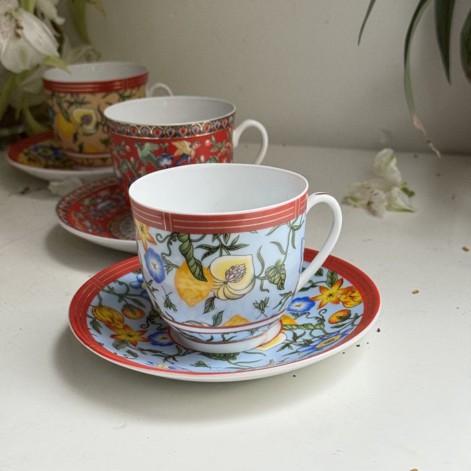 Чайная пара 230 мл костяной тончайший фарфор Германия