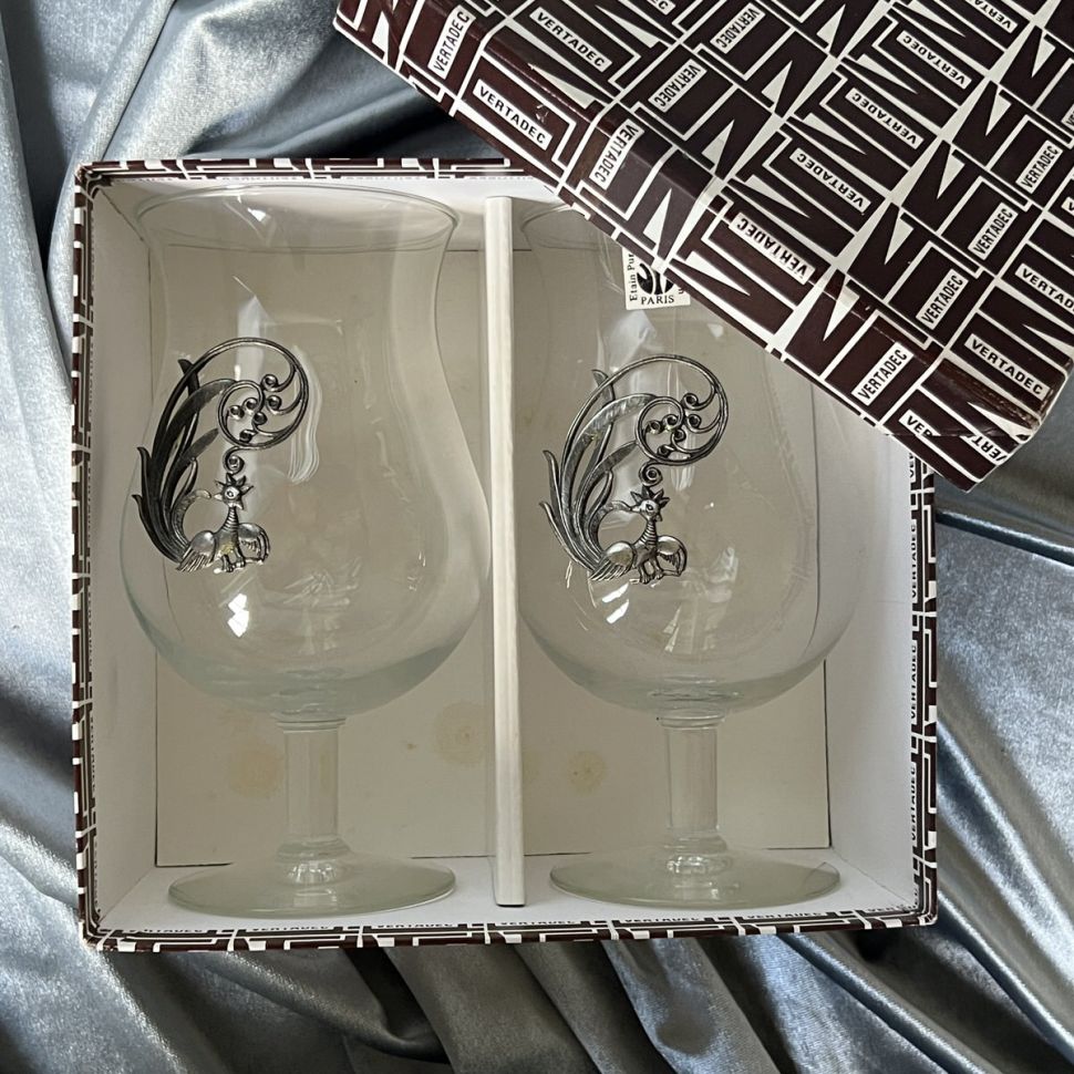 Бокал Cristallin Etain Pur Paris 600 мл Франция 2 шт. набор