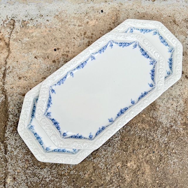 Блюдо Rosenthal Classic Rose голубые розы 27 см Германия