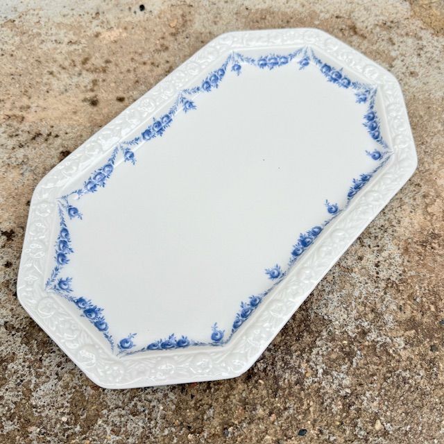 Блюдо Rosenthal Classic Rose голубые розы 27 см Германия