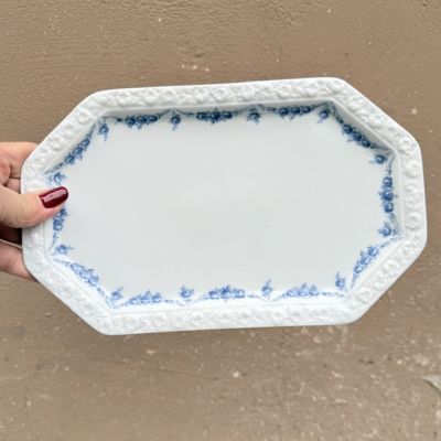 Блюдо Rosenthal Classic Rose голубые розы 27 см Германия