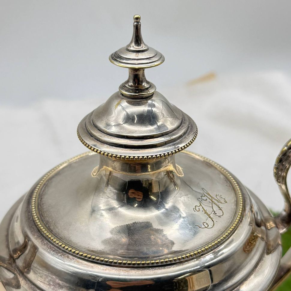 Икорница 25 см GAB серебрение Швеция