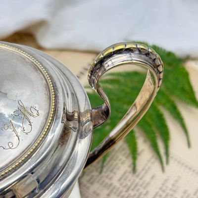 Икорница 25 см GAB серебрение Щвеция