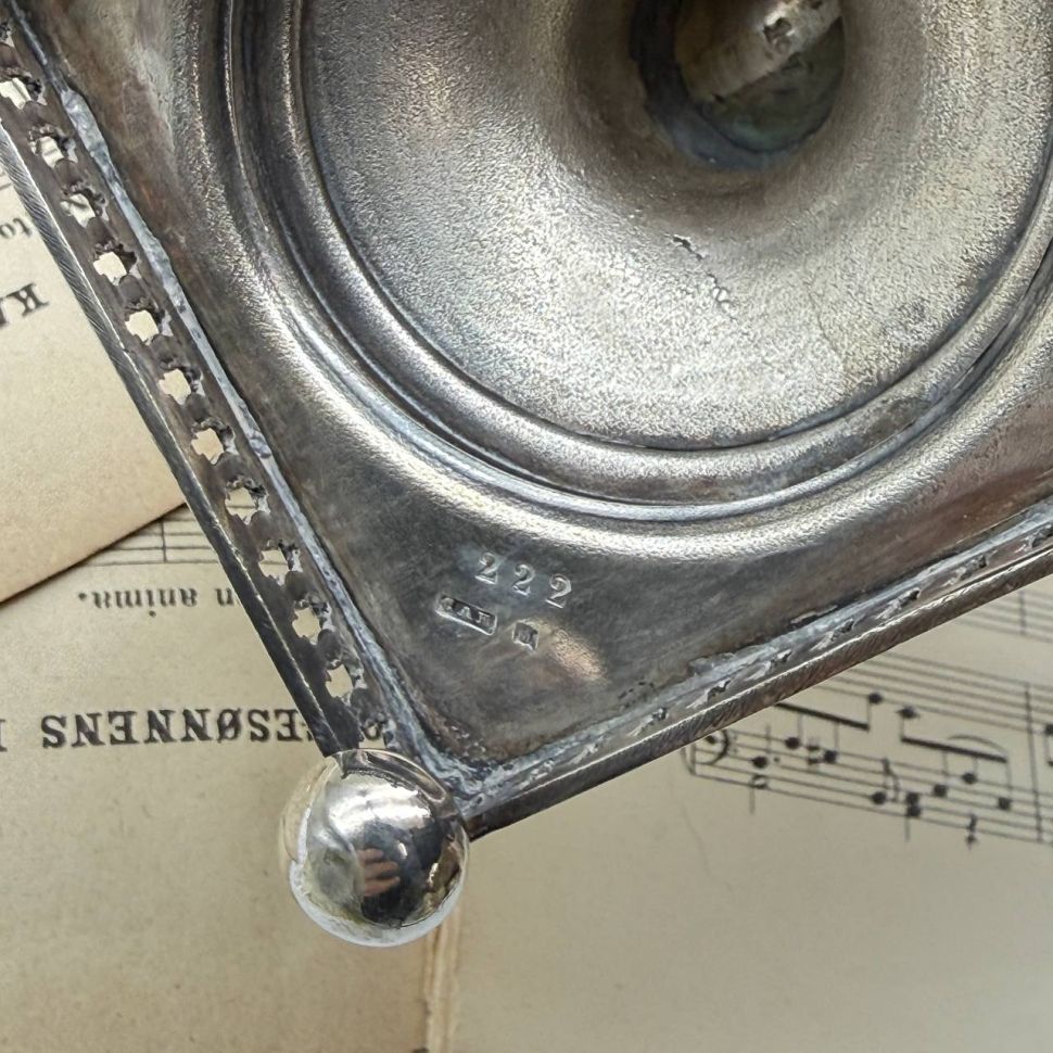 Икорница 25 см GAB серебрение Швеция