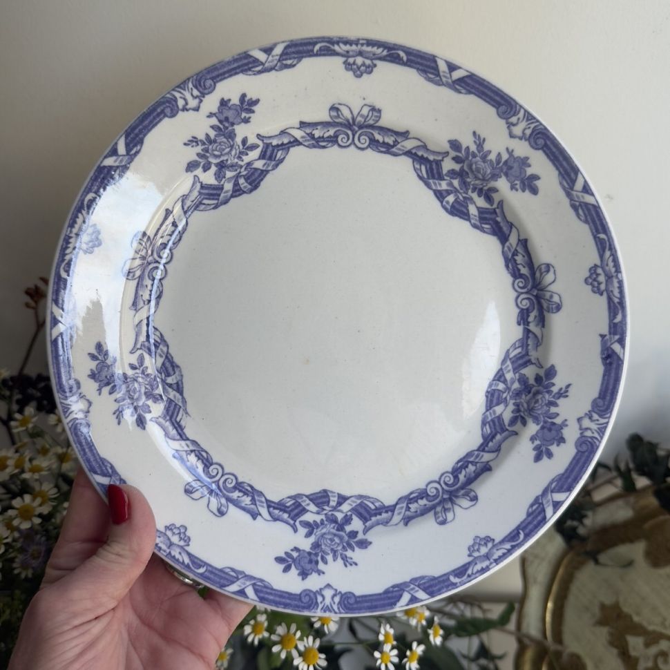 Тарелка Maastricht Petrus Regout Alhamera 24 см Голландия 1890 г.г.