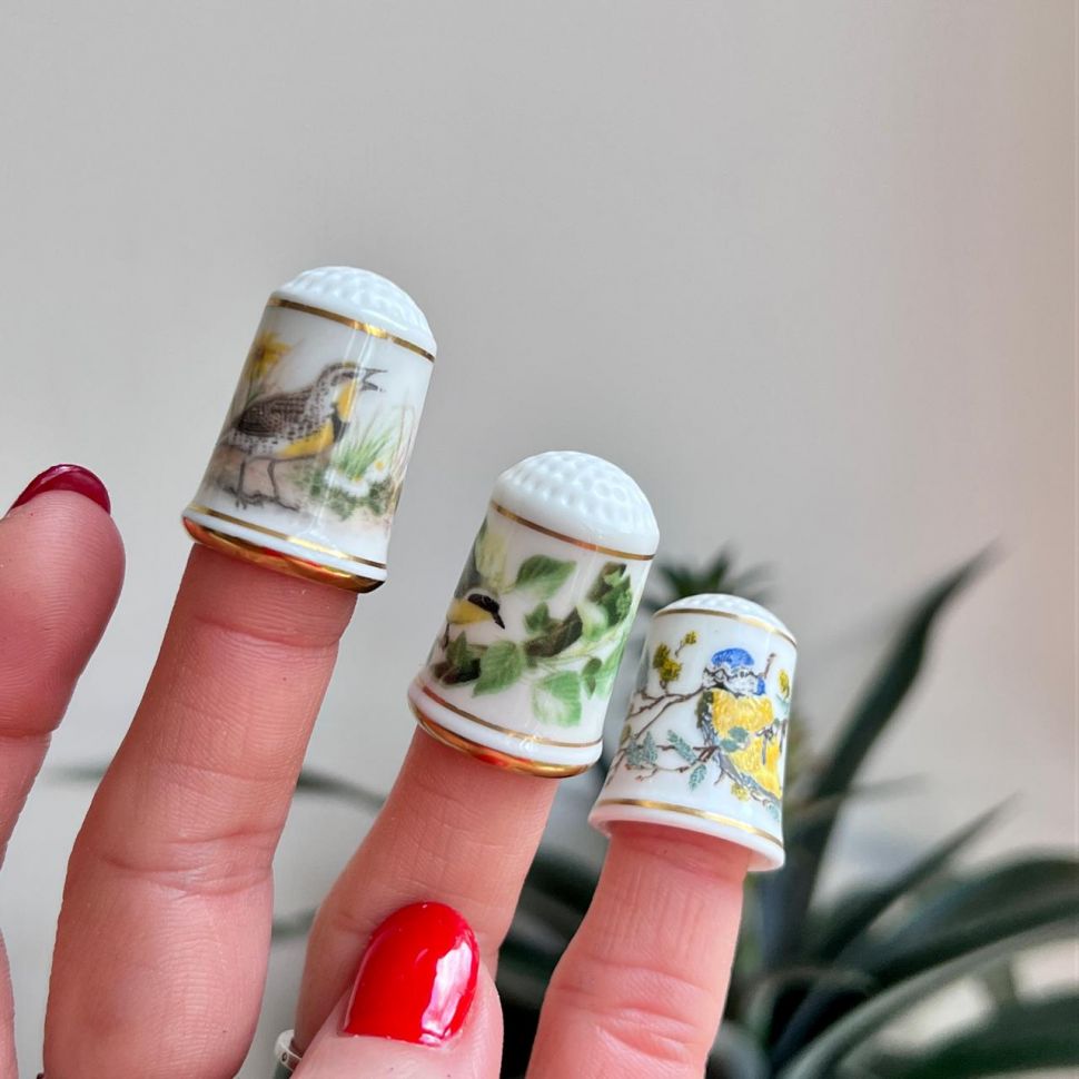 Наперсток Franklin Porcelain 1979 г. набор 3 шт