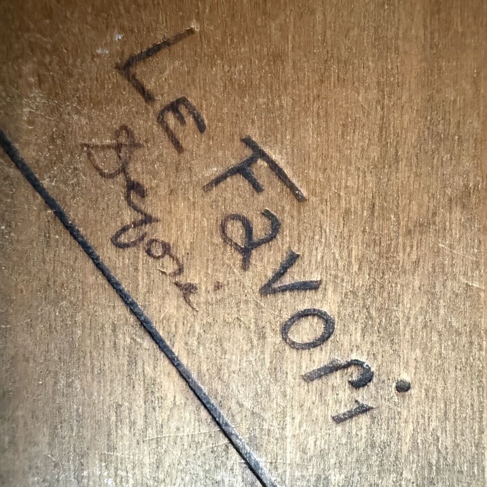 Подставка под горячее с керамической вставкой 28 см Франция начало 20 в.