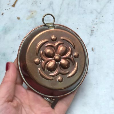 Форма для выпечки Цветок 10 см медь