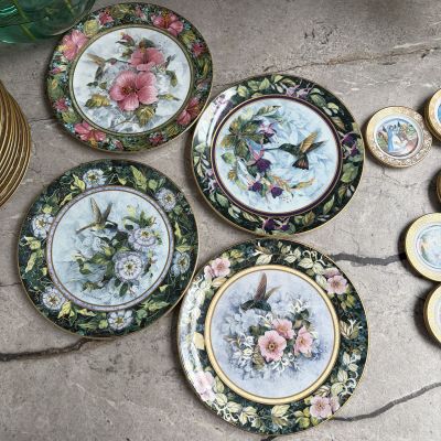 Тарелка Franklin Mint Royal Doulton Рыжая Колибри 21 см фарфор Англия