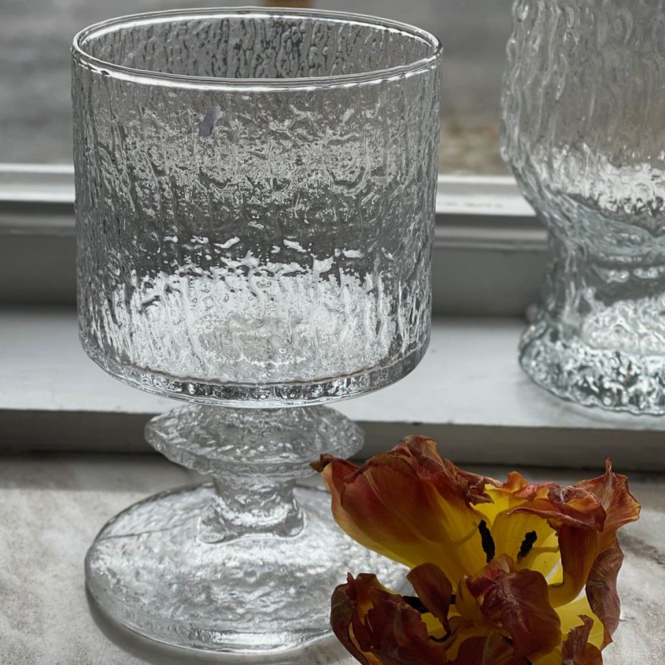 Бокал на ножке Driftwood Woodstock Bengt Edenfalk 300 мл рельефный хрусталь