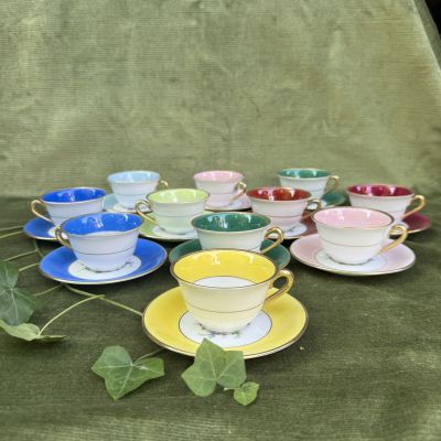 Кофейная пара Porcelainerie Nouvelle Limoges 100 мл фарфор Франция