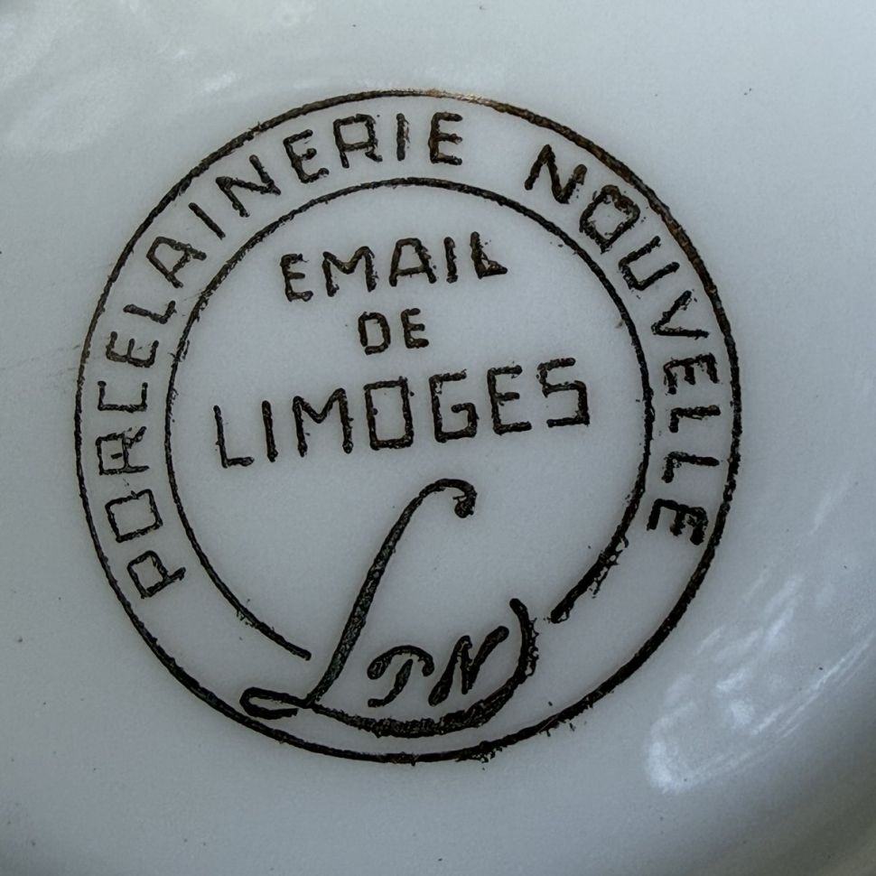 Кофейная пара Porcelainerie Nouvelle Limoges 100 мл фарфор Франция