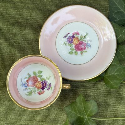 Кофейная пара Porcelainerie Nouvelle Limoges 100 мл фарфор Франция