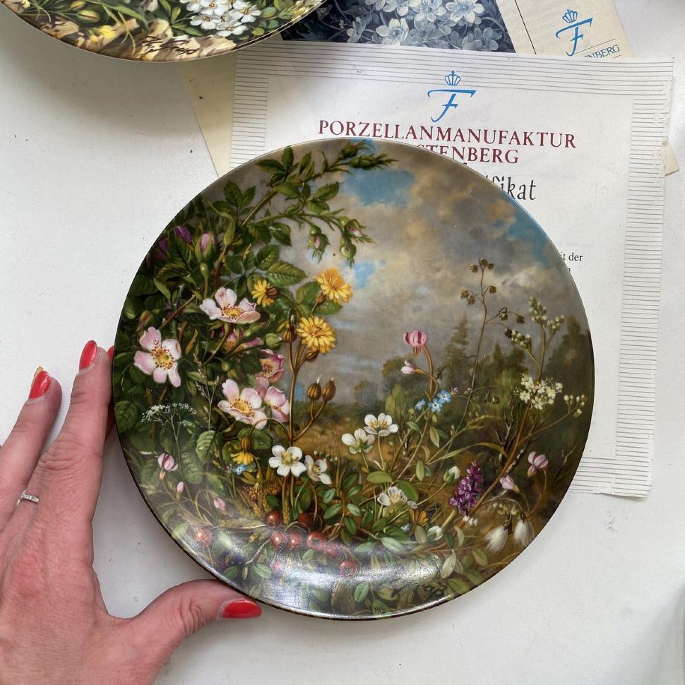 Тарелка 19 см Furstenberg Im Hochmoor 1990