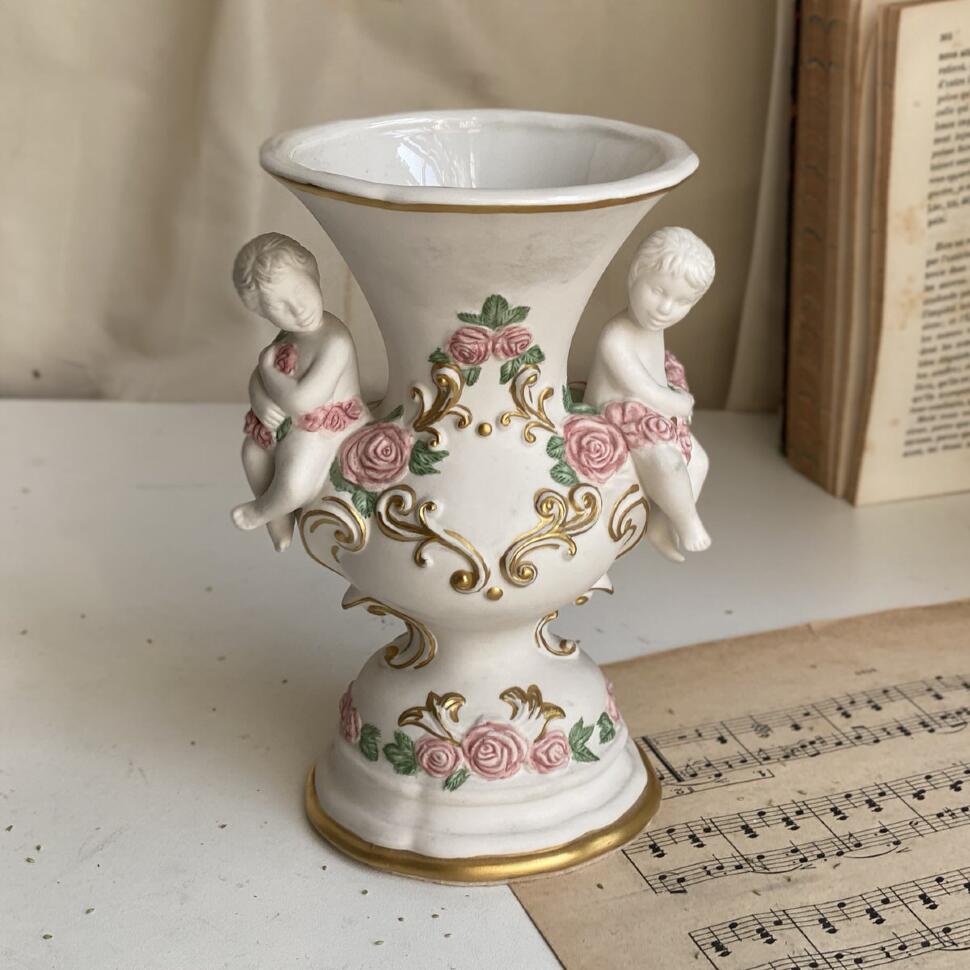 Ваза 17 см Franklin Mint 1989 Ангелы