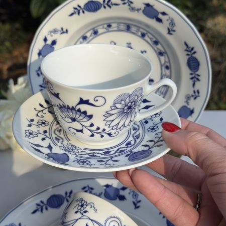 Чайная пара Bohemia Indish blau 200 мл Чехия