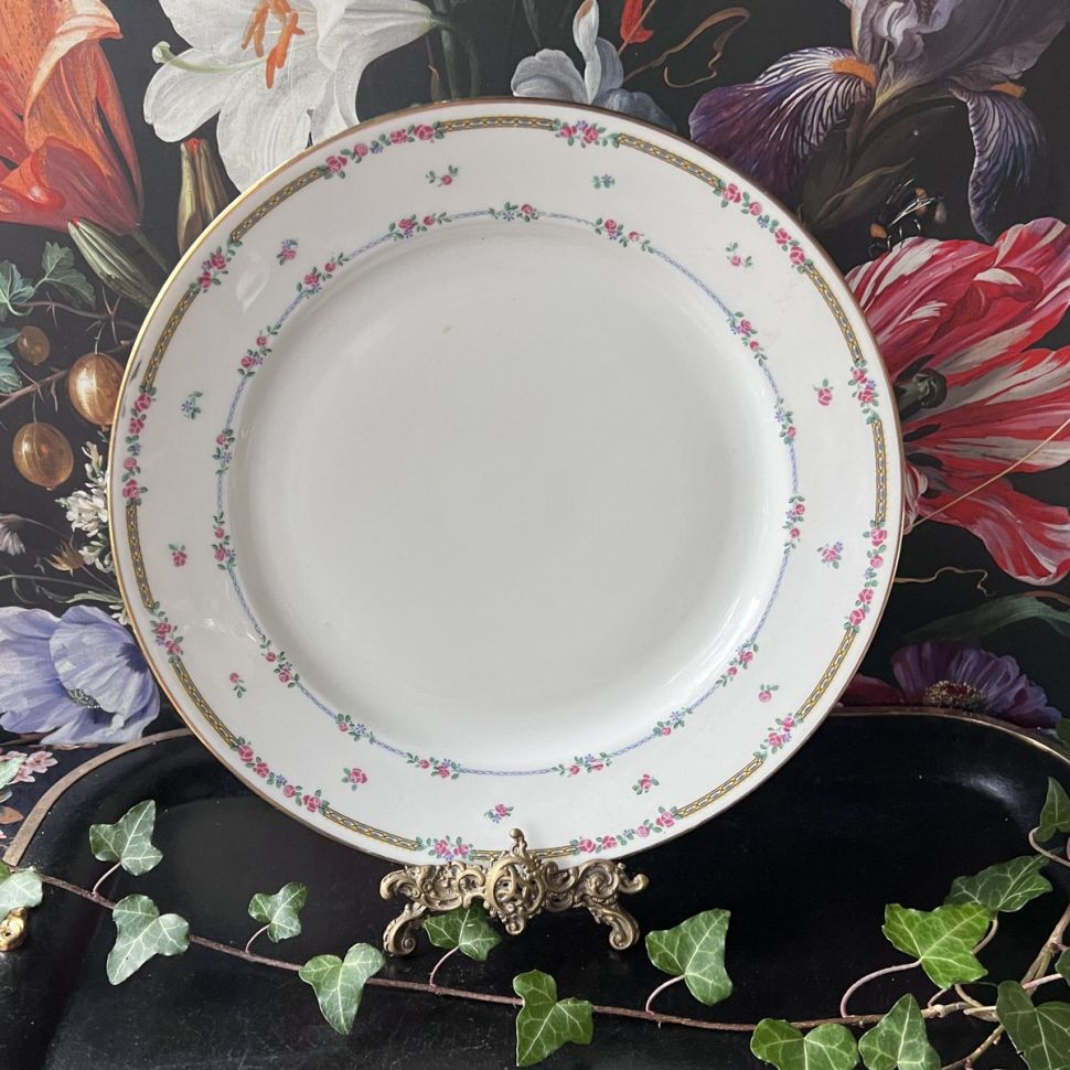 Блюдо Limoges Розочки 30 см фарфор Франция 