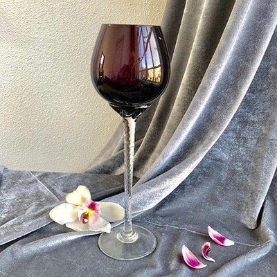 Бокал высокий марганец, подсвечник 30 см