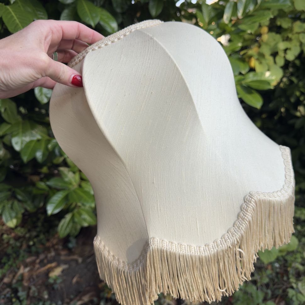 Абажур для лампы 32 см шелк бахрома 19 век уценка