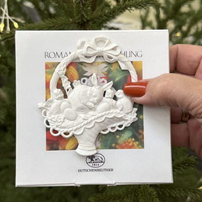 Подвес Hutschenreuther Корзина 9 см бисквитный фарфор Германия 