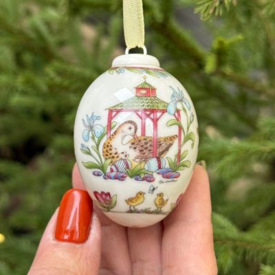 Подвес Яйцо пасхальное Hutschenreuther 7 см фарфор Германия 2003 г.