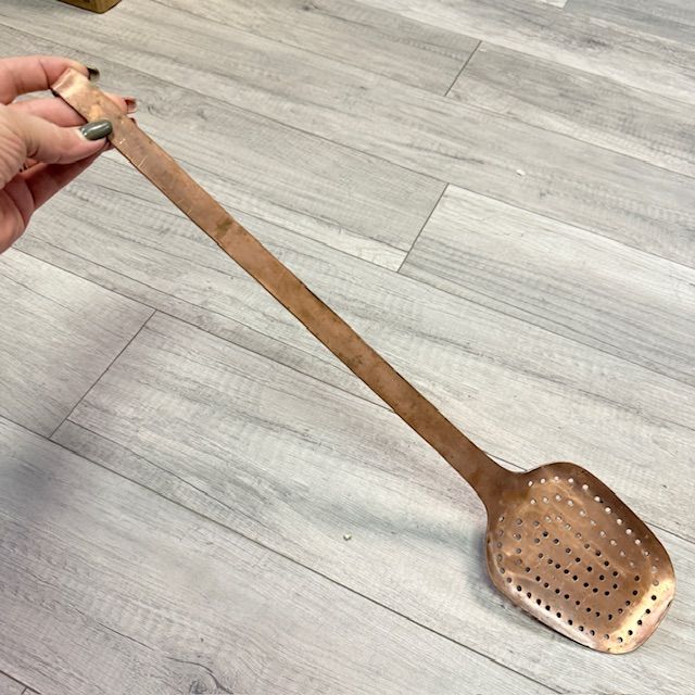 Шумовка 55 см медь Франция