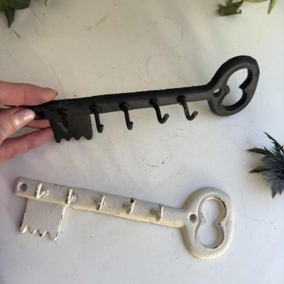 Вешалка для ключей 19 см чугун черная