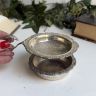 Ситечко для чая на подставке 9 см серебрение