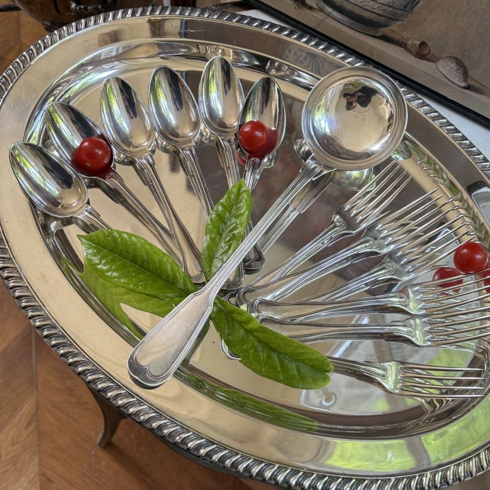 Ложка столовая Christofle 21 см серебрение Франция