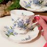 Чайная пара Royal Albert Forget-me-not 1950 гг. 200 мл Англия