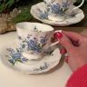 Чайная пара Royal Albert Forget-me-not 1950 гг. 200 мл Англия