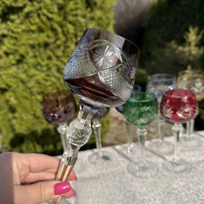 Бокал Anna Hutte коричневого 270 мл накладной хрусталь Германия дизайн 5