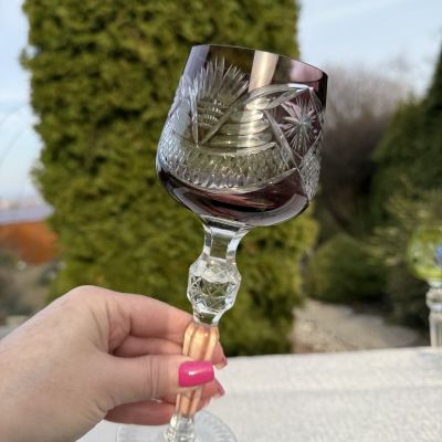 Бокал Anna Hutte коричневого 270 мл накладной хрусталь Германия дизайн 5