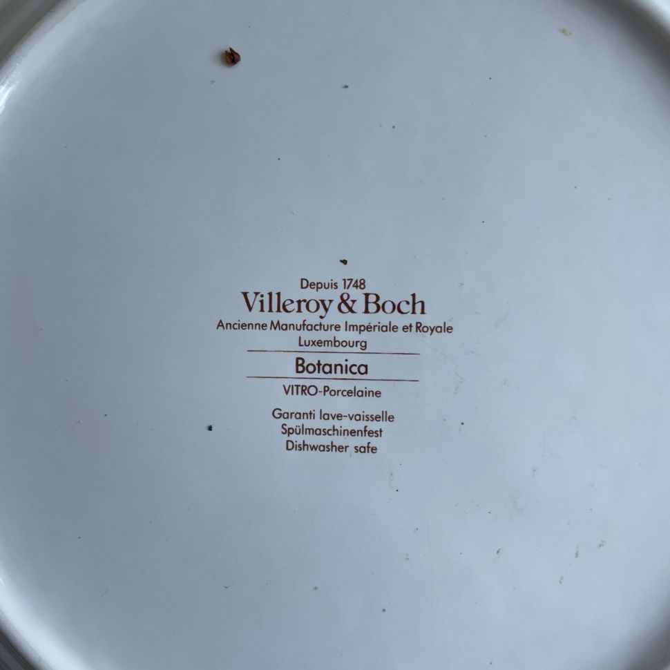 Тарелка блюдо Botanica ВиллеройБох 27 см с корешком