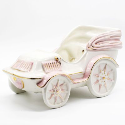 Кашпо карета фарфор ручная роспись