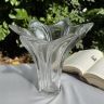 Ваза Тюльпан Art Vannes 28 см толстый хрусталь Франция 