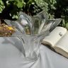 Ваза Тюльпан Art Vannes 28 см толстый хрусталь Франция 