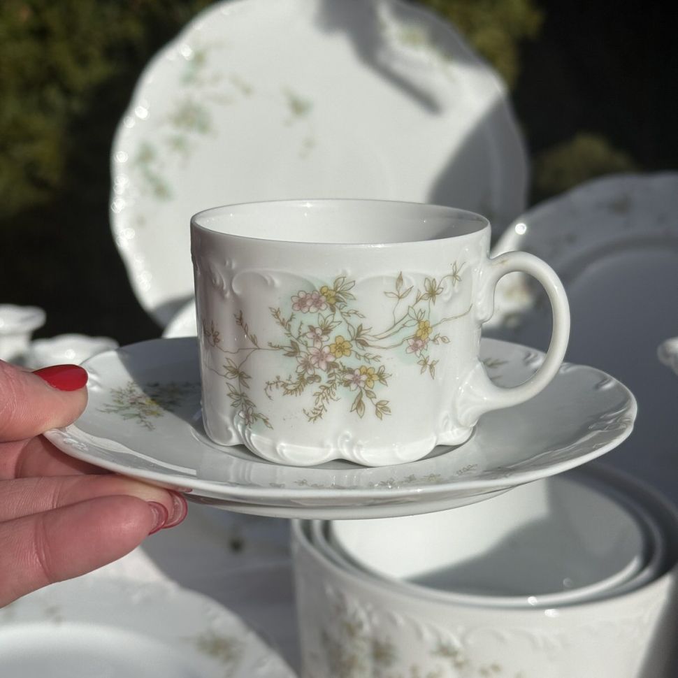 Чайная пара Rosenthal Monbijou полевые цветы 170 мл Германия 