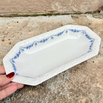 Блюдо Rosenthal Classic Rose голубые розы 25 см Германия