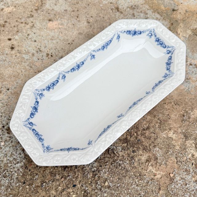 Блюдо Rosenthal Classic Rose голубые розы 25 см Германия