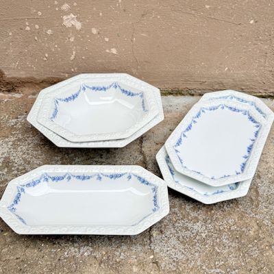 Блюдо Rosenthal Classic Rose голубые розы 25 см Германия