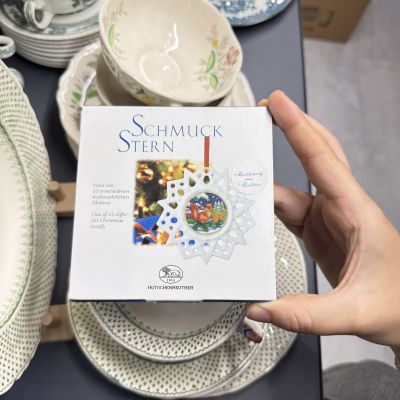 Подвес Звезда рождественский мотив 8 см Hutschenreuther Германия