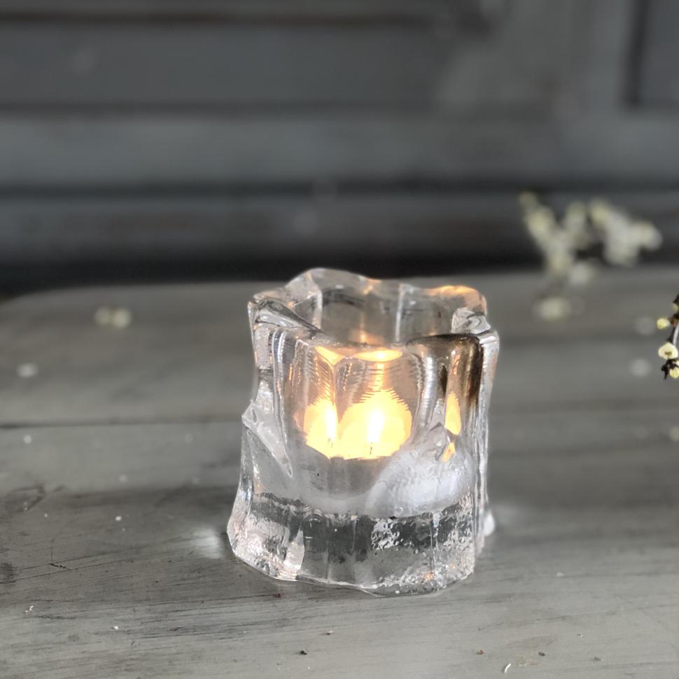 Подсвечник для греющей свечи 7 см хрусталь 