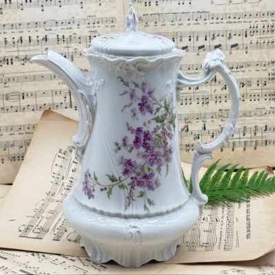 Чайник кофейник Carl Tielsch 1,6 фарфор Германия 1900 гг