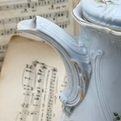 Чайник кофейник Carl Tielsch 1,6 фарфор Германия 1900 гг