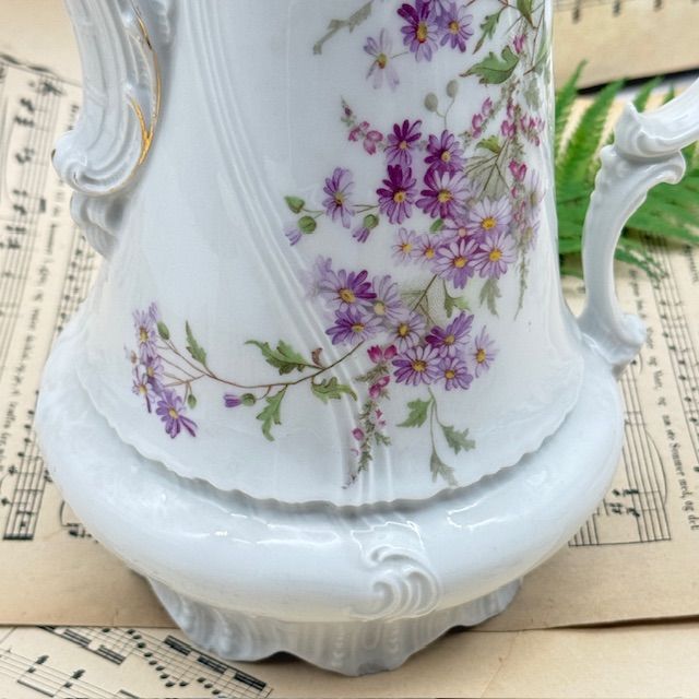 Чайник кофейник Carl Tielsch 1,6 фарфор Германия 1900 гг 